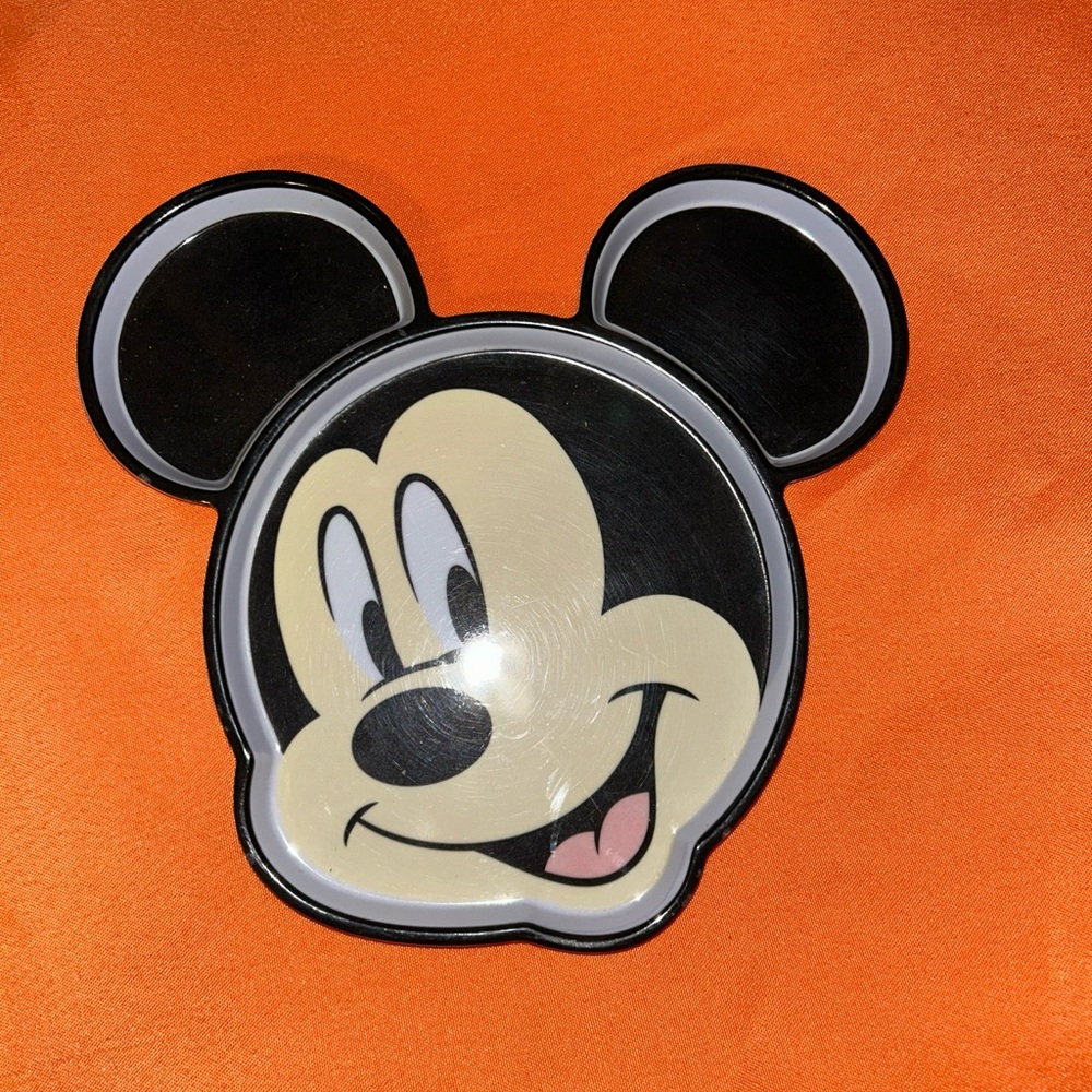 Disney Smiling Mickey Mouse Divided Child's Melamine Lunch Plate